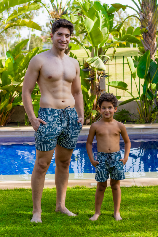 Maze Motion Swim Shorts (Like Father Like Son)