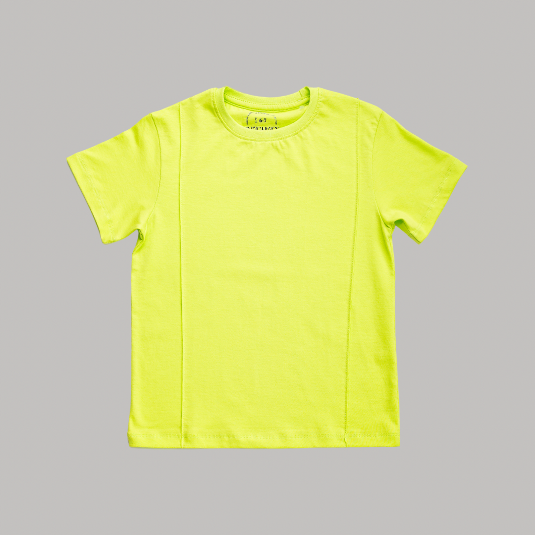 Double Stitched Boys Set (Lime Green X Off White)