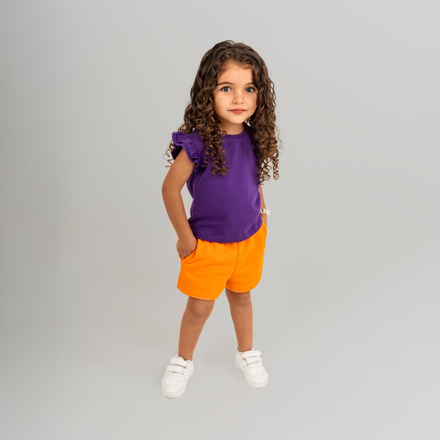 Ruffled Bliss Set (Purple X Orange)