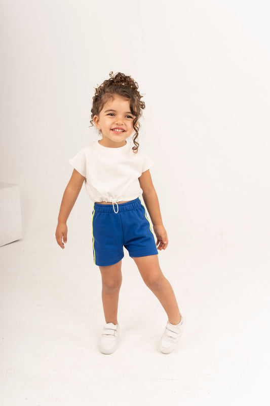 Glow Line Royal Blue Unisex Short