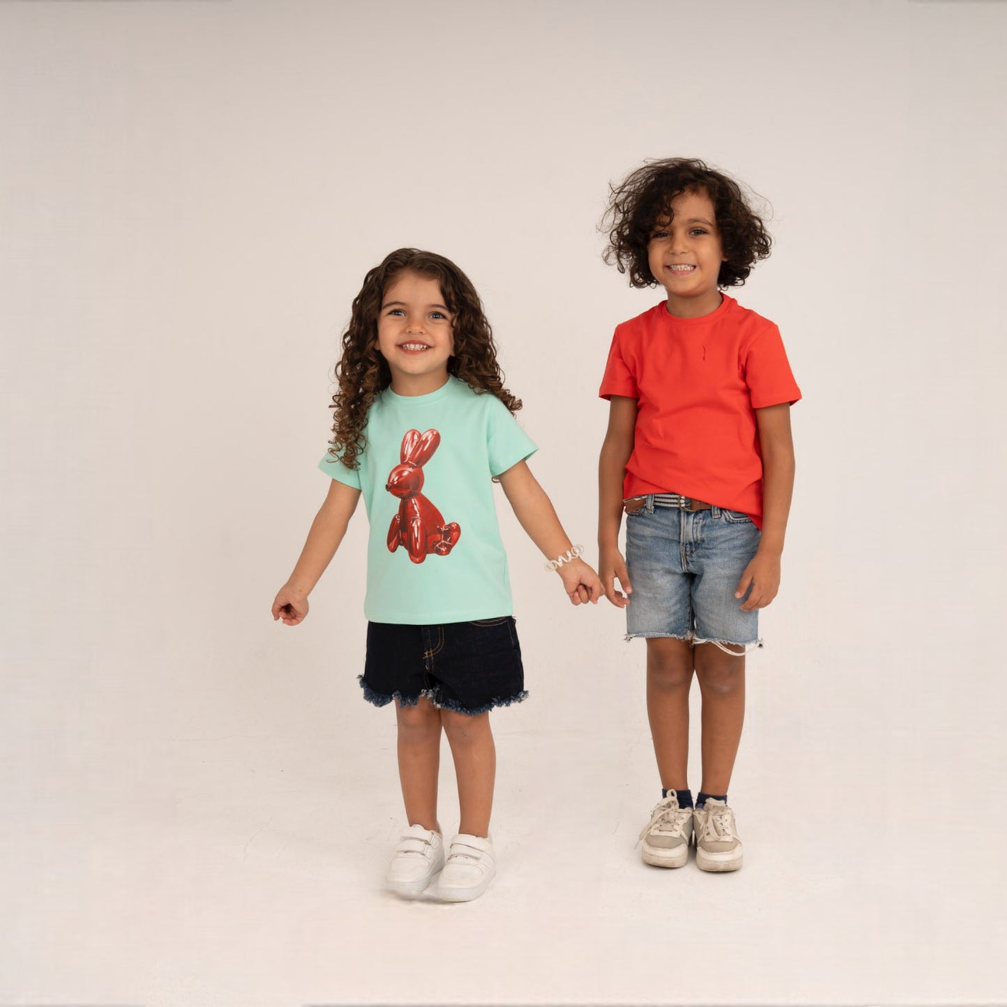 Easy Beezy "Bunny Balloon" T-Shirt Pack (Watermelon & Aqua)