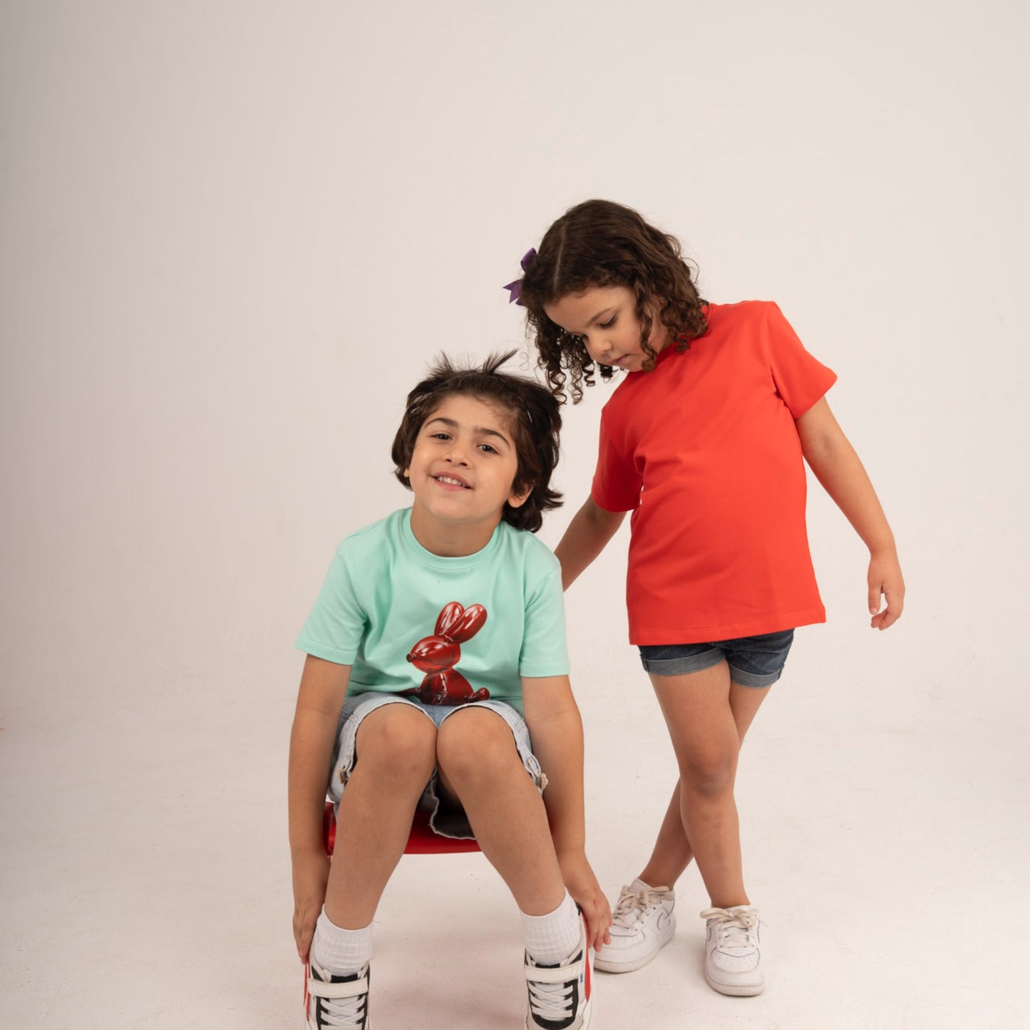 Easy Beezy "Bunny Balloon" T-Shirt Pack (Watermelon & Aqua)