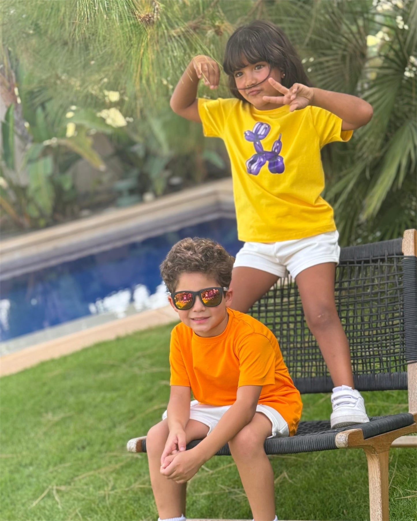 Easy Beezy "Dog Balloon" T-Shirt Pack (Orange & Yellow)