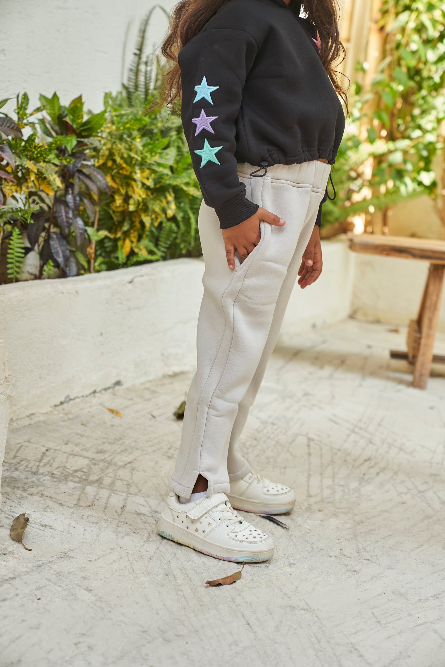 FlowFit Wide Leg Sweatpants- Silver (unisex)