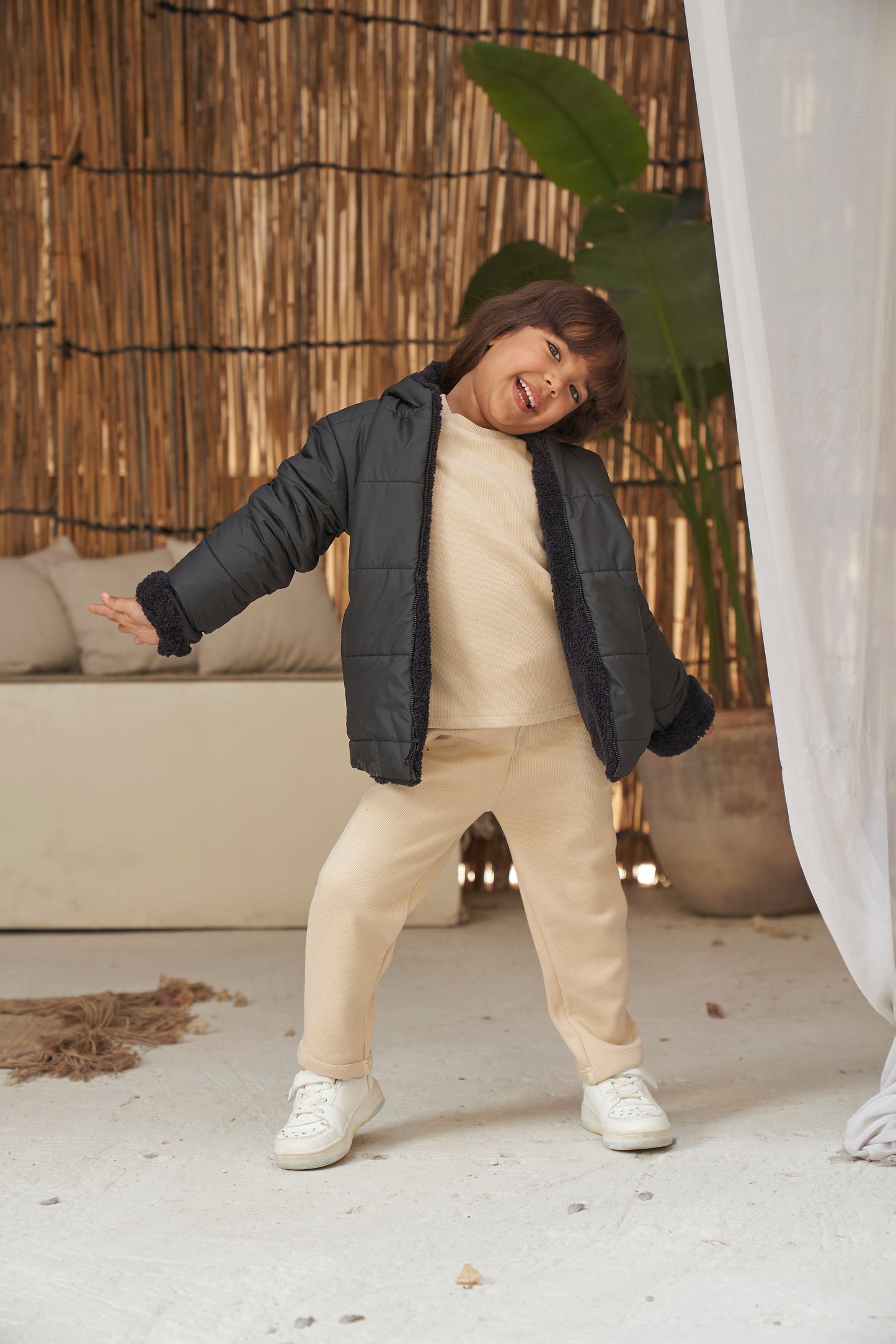 Dual Warm Reversible Jacket- Black (unisex)