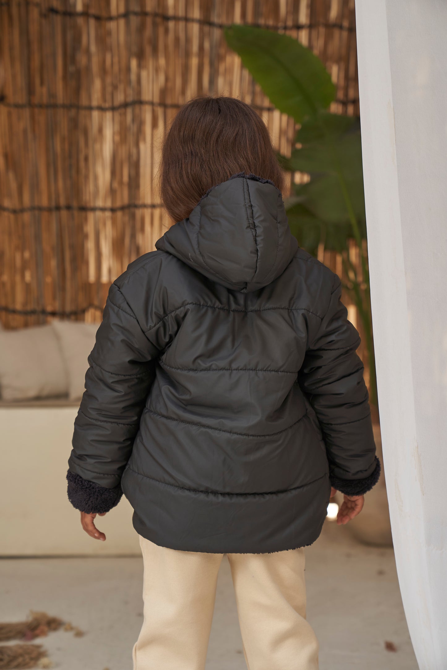 Dual Warm Reversible Jacket- Black (unisex)