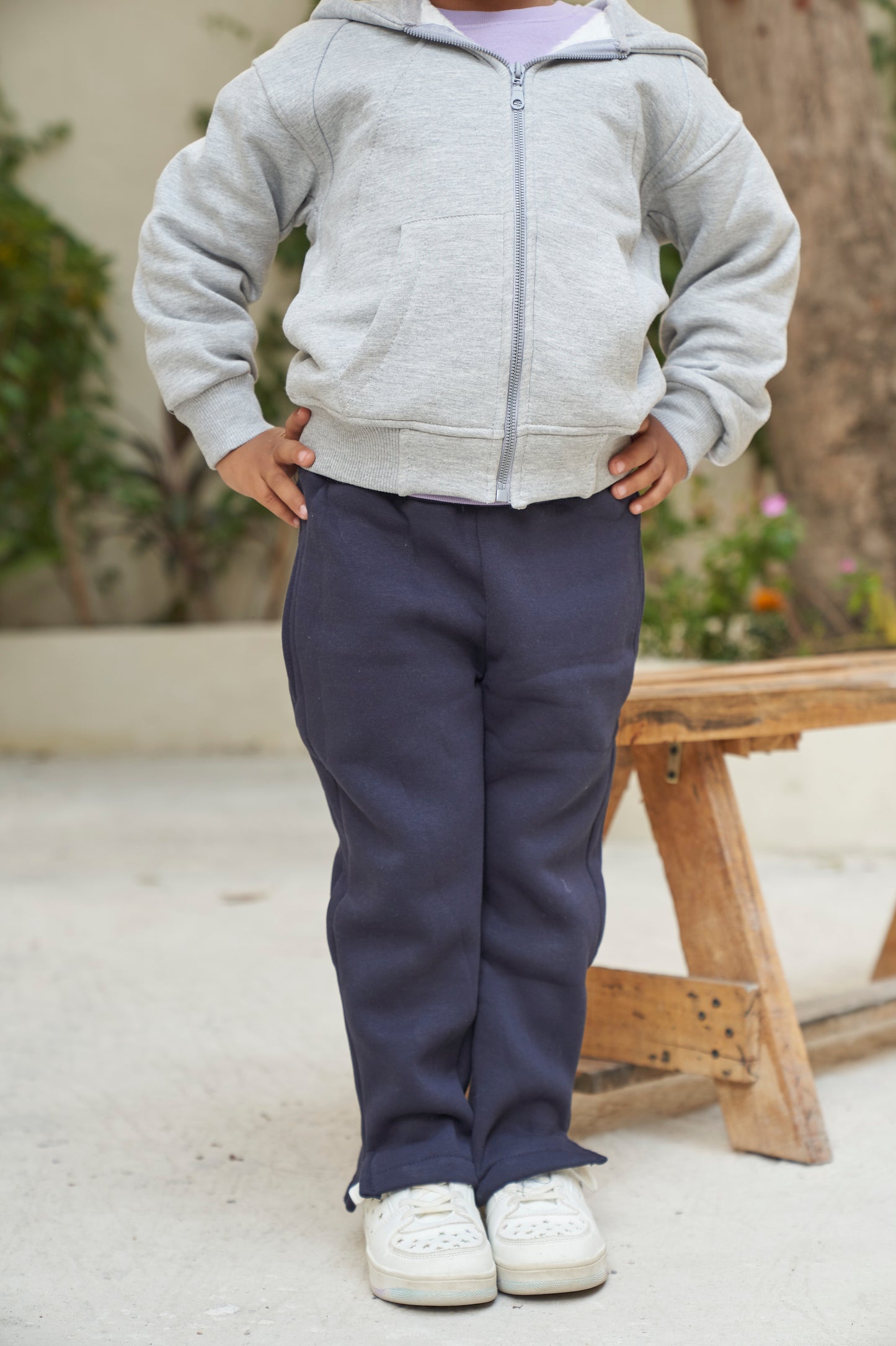 FlowFit Wide Leg Sweatpants- Navy (unisex)