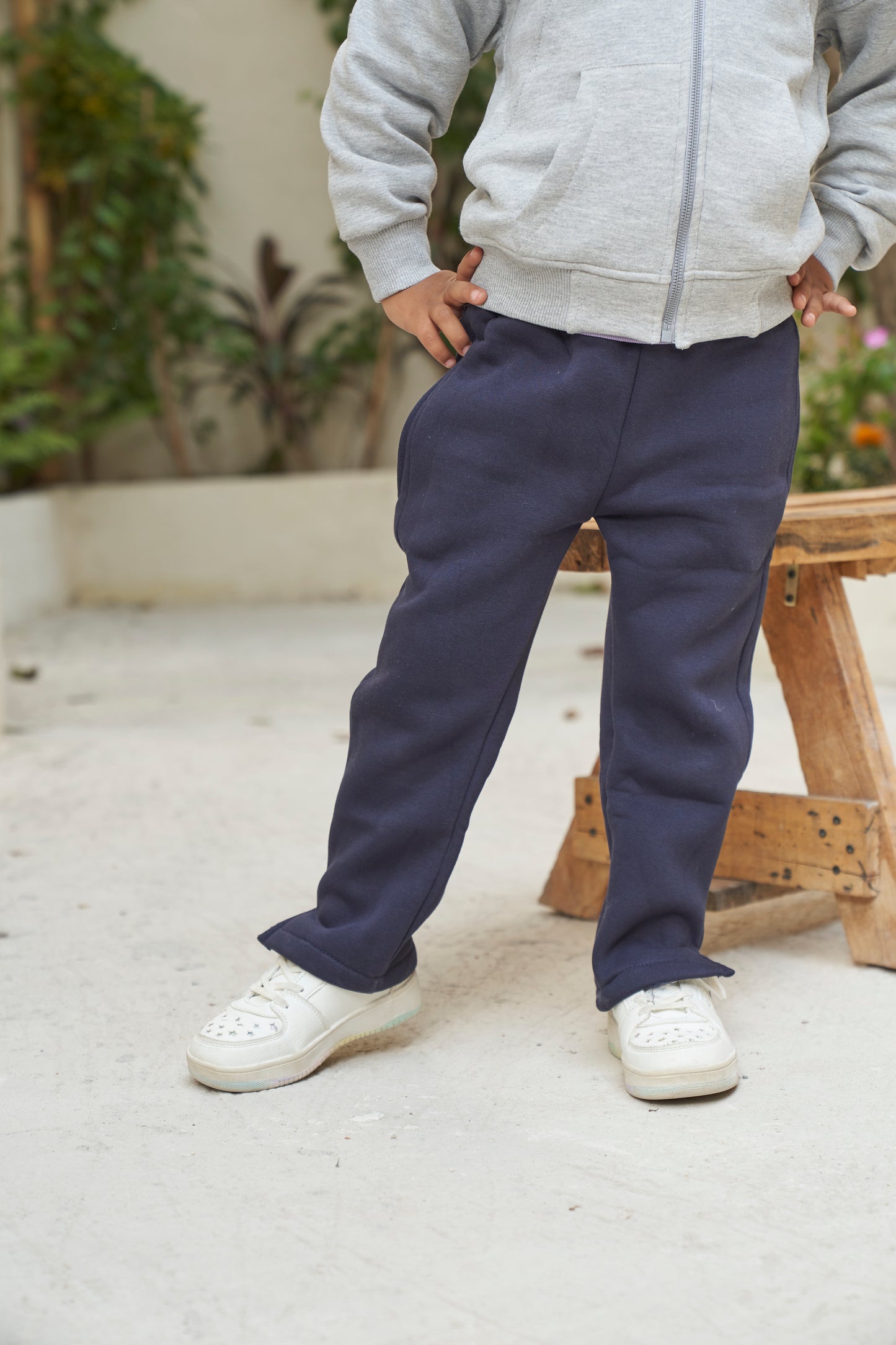 FlowFit Wide Leg Sweatpants- Navy (unisex)