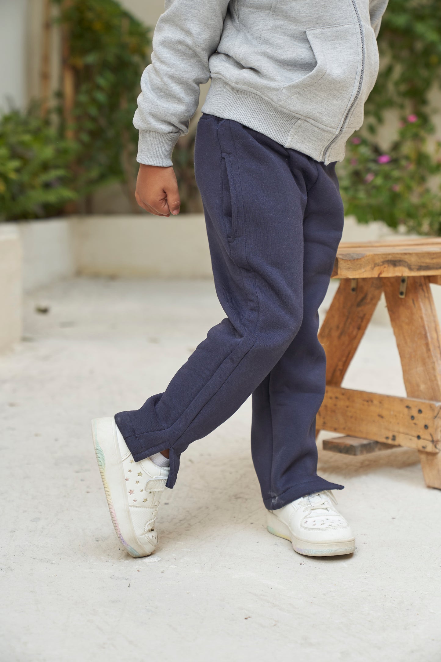 FlowFit Wide Leg Sweatpants- Navy (unisex)