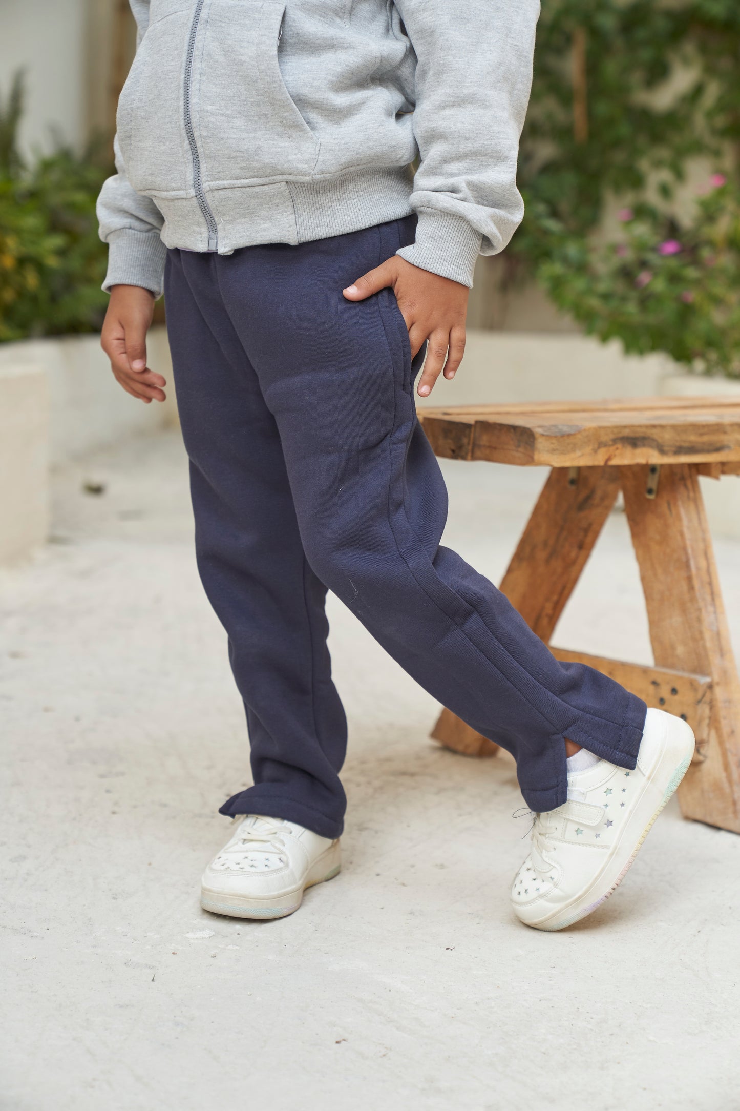 FlowFit Wide Leg Sweatpants- Navy (unisex)