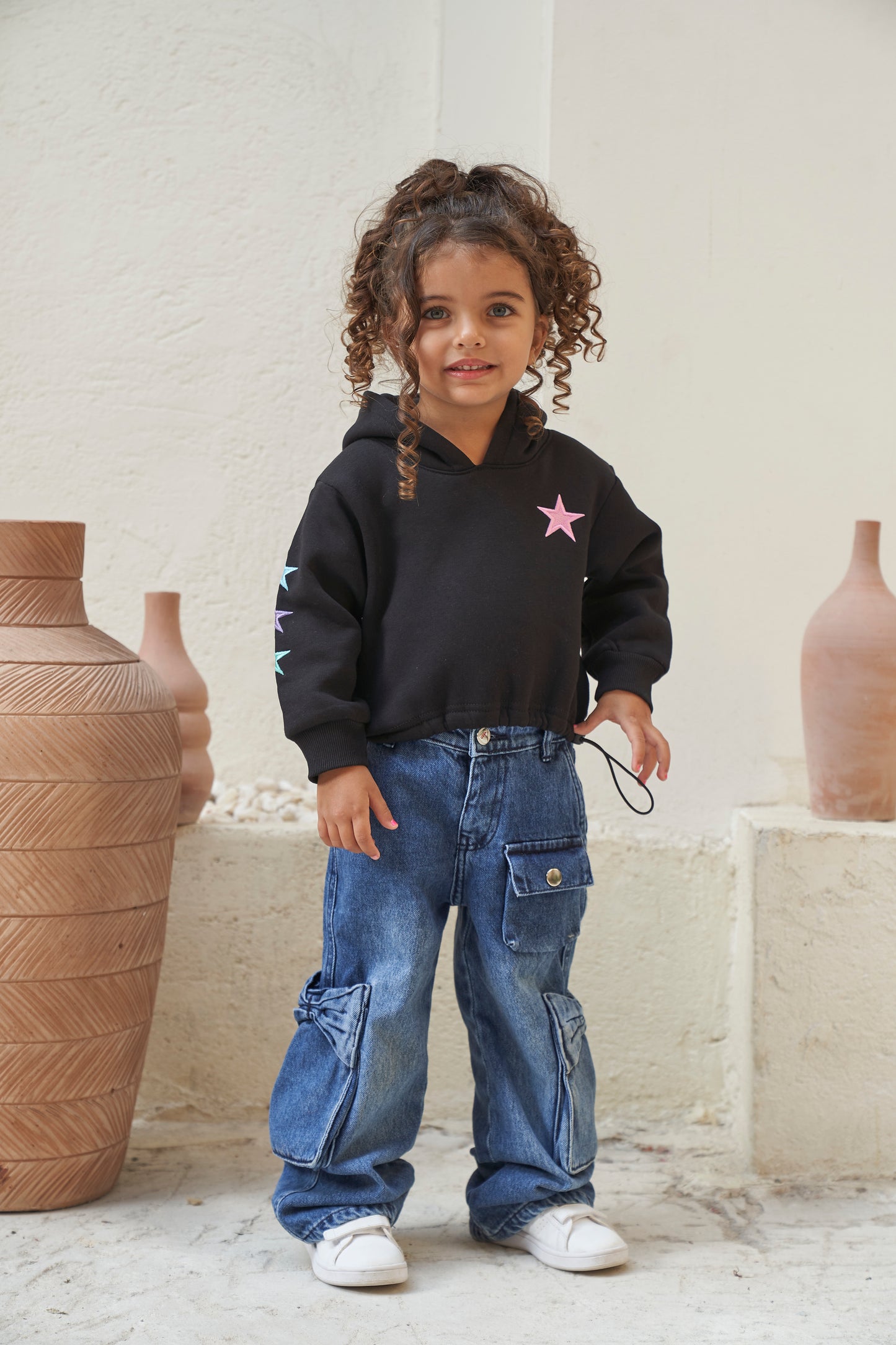 TwinkleTime Hoodie- Black