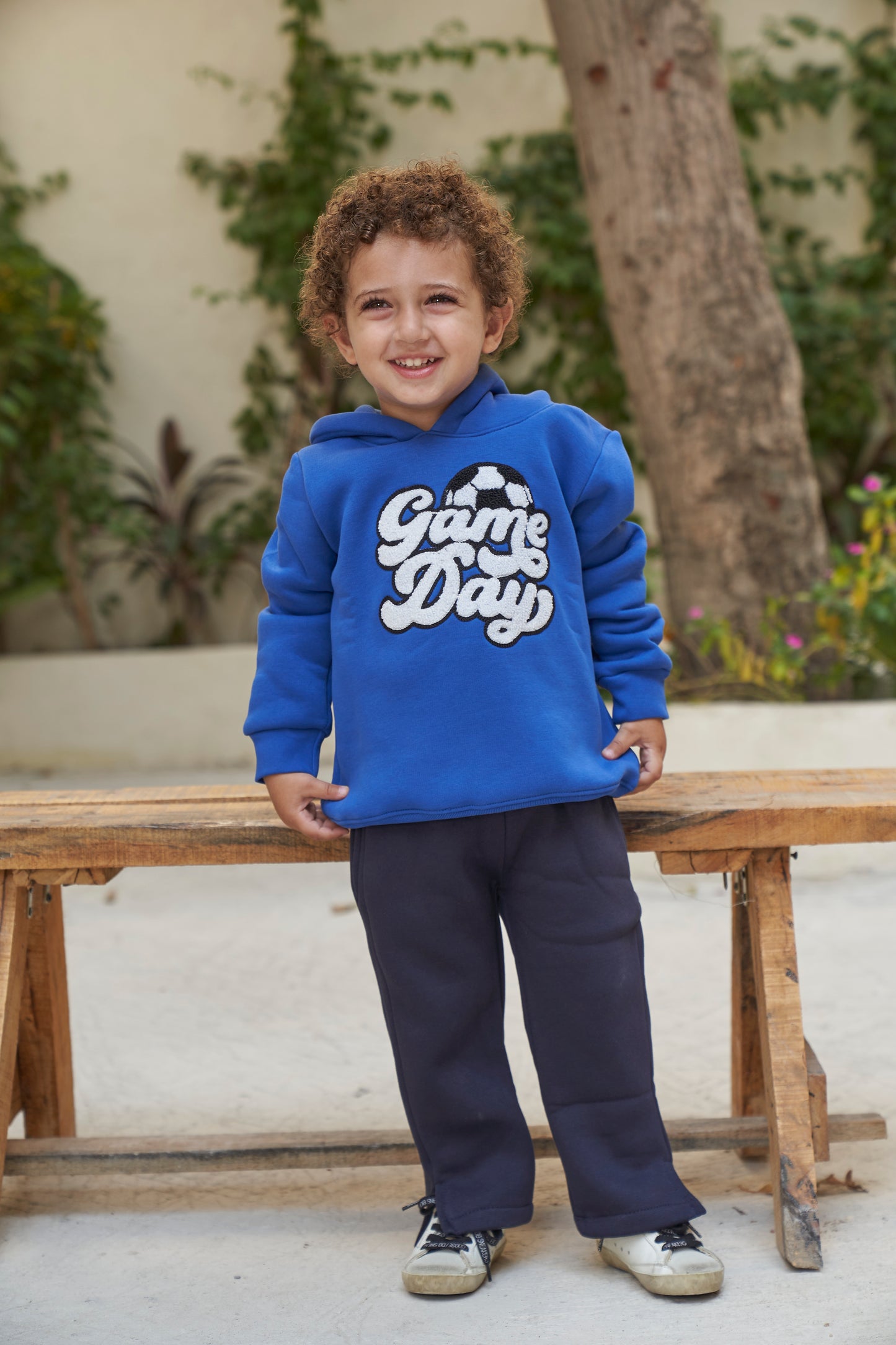 Game Day Kick Off Hoodie- Royal Blue