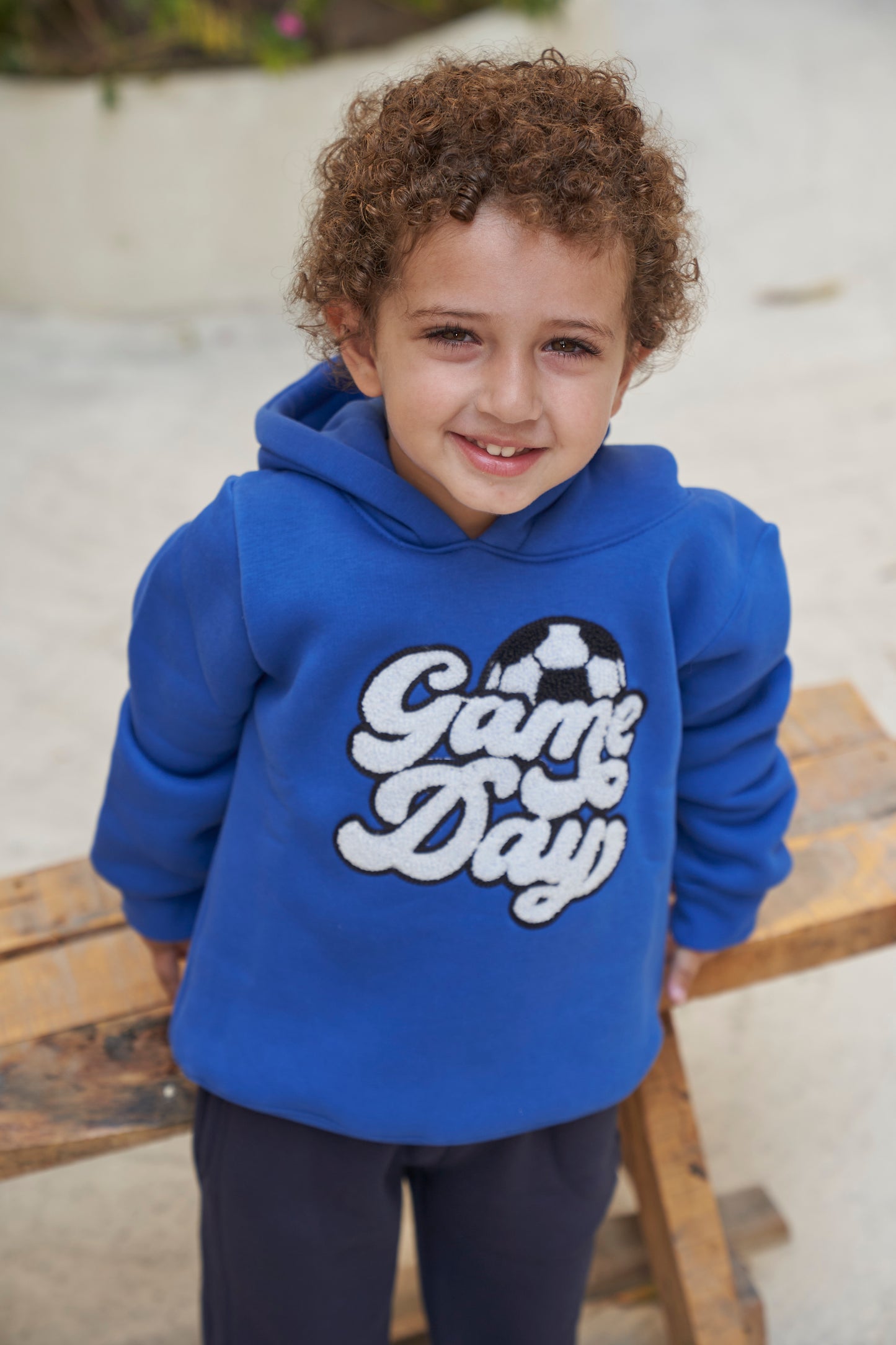 Game Day Kick Off Hoodie- Royal Blue