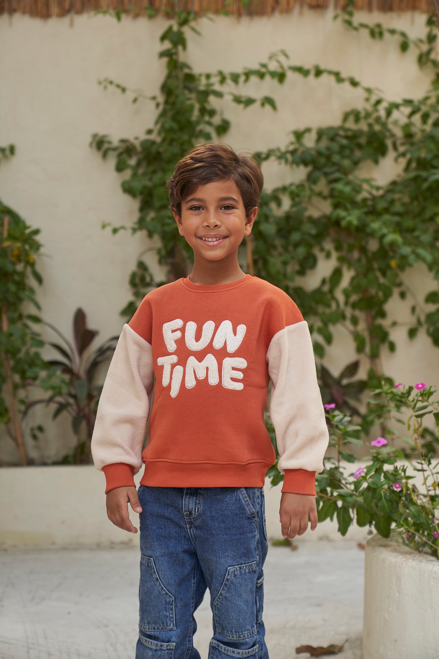 Furry Fun Time Sweatshirt- Brick (unisex)