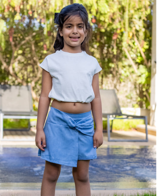 Knot & Play Linen Skort